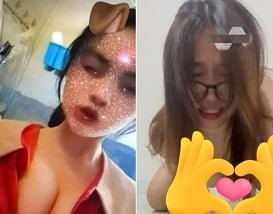Красивая девушка танцует на гигантском члене